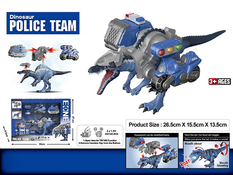 Spinosaurus Police Team  DIY Modified Model