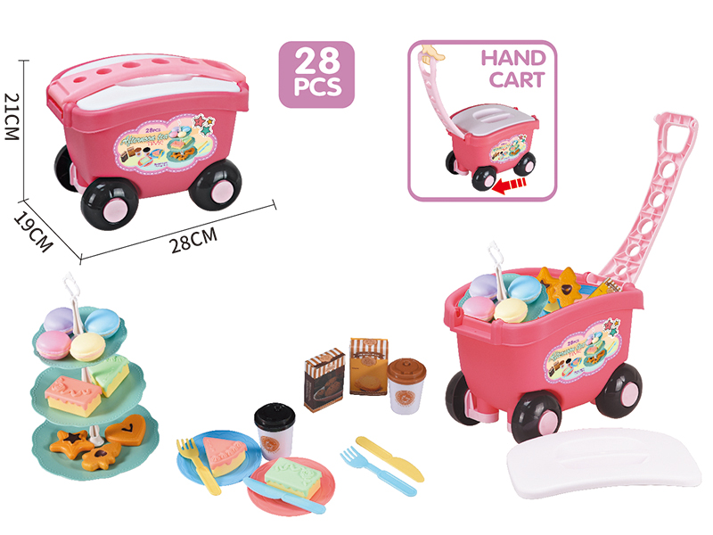 Dessert Storage Hand Cart(28PCS)
