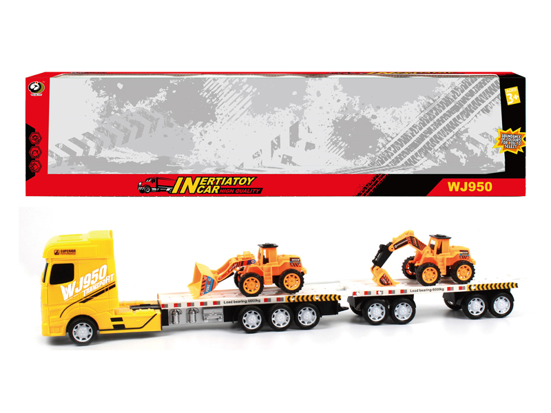 Friction Car With 2 Engineering Vehicles