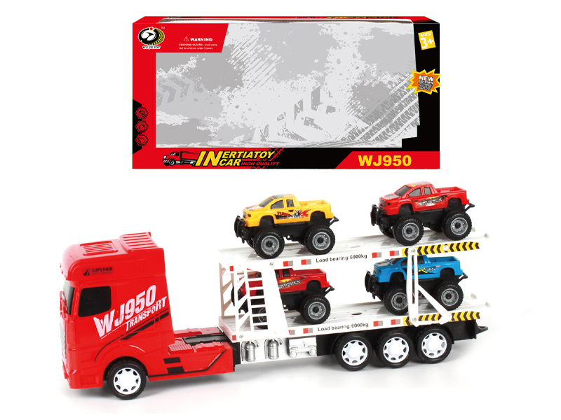 Friction Trailer With  4 Pickups