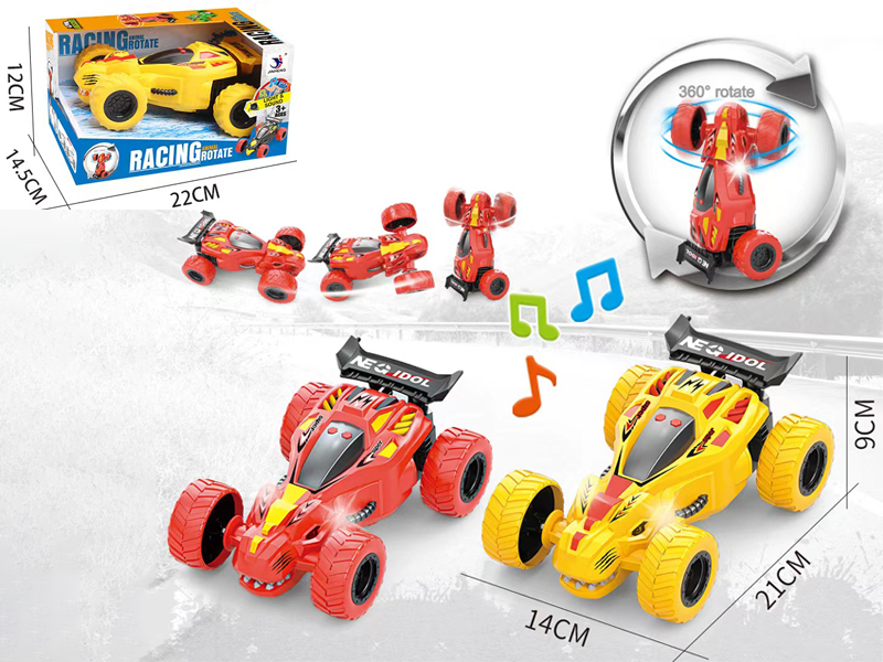 Friction Revolving Tyrannosaurus Stunt Car