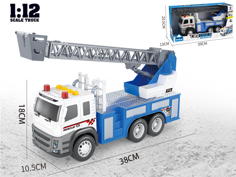 Friction Road Rescue Ladder Car