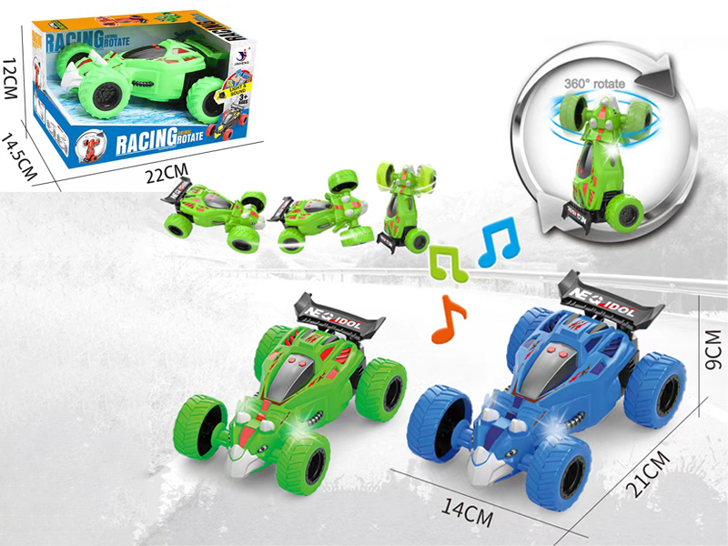 Friction Revolving Acrobat Stunt Car