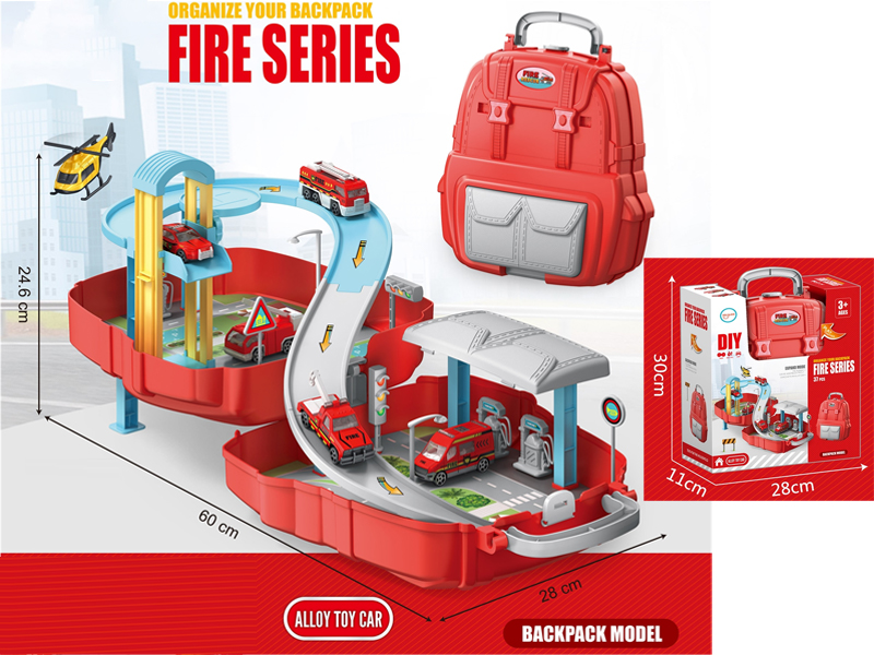 Schoolbag Puzzle Parking Lot (Fire Protection Series)