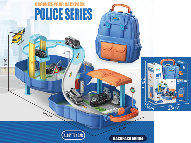 Schoolbag Puzzle Parking Lot (Police Series)