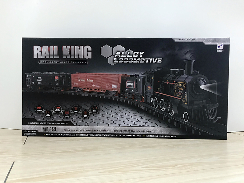 Alloy Electric Simulated Rail Train(Lights,Music,Spray)