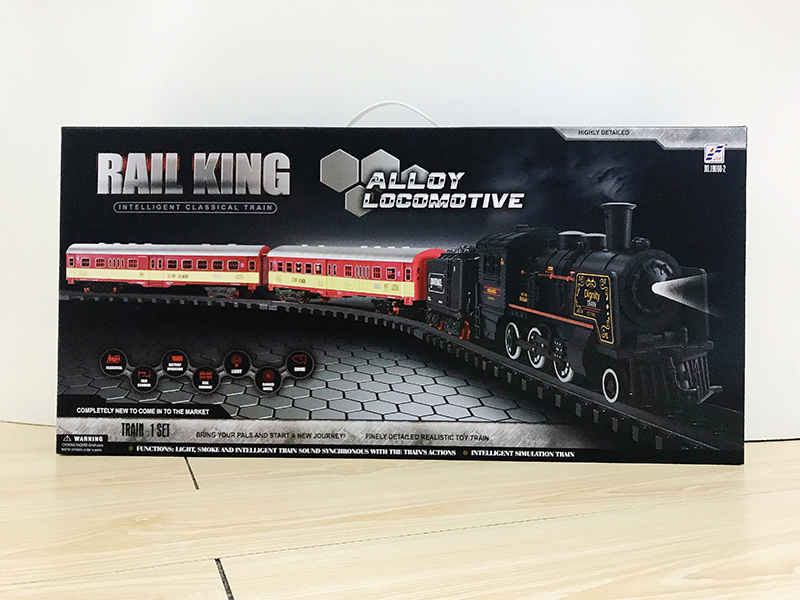 Alloy Electric Simulated Rail Train(Lights,Music,Spray)