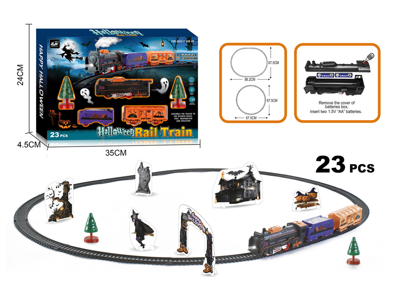23PCS B/O Halloween Train Lights