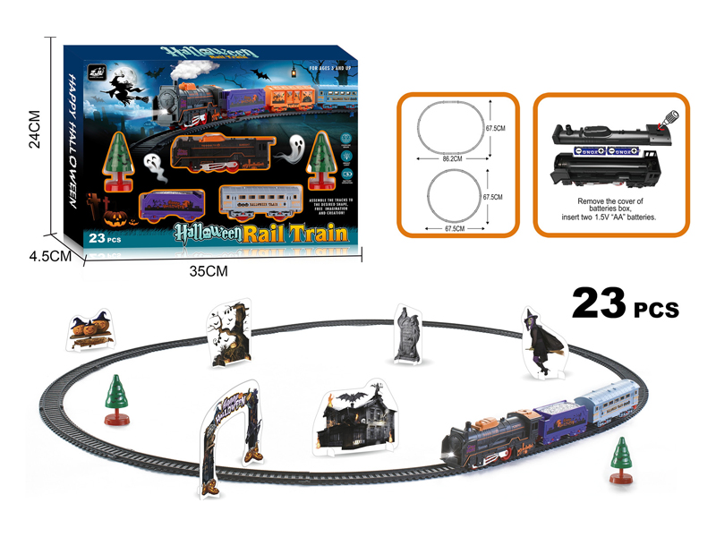 23PCS B/O Halloween Train Lights
