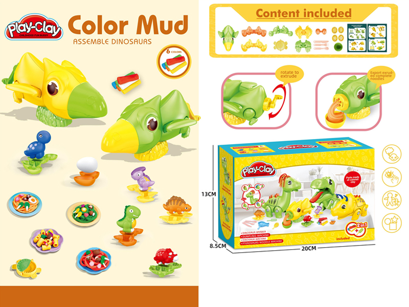 Wing Dragon Colored Clay Toy Set