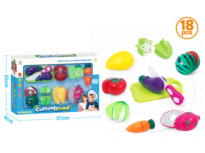 18PCS Large Fruits And Vegetables Set