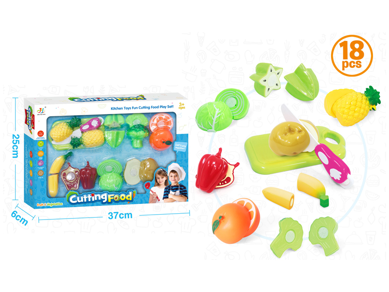 18PCS Large Fruits And Vegetables Set