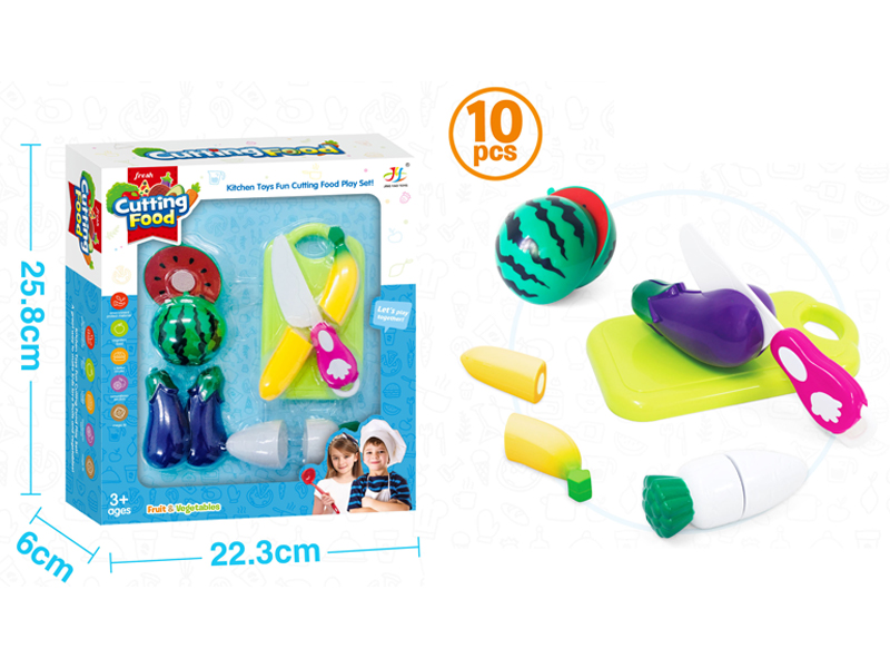 10PCS Small Fruits And Vegetables Set