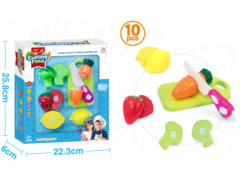 10PCS Small Fruits And Vegetables Set