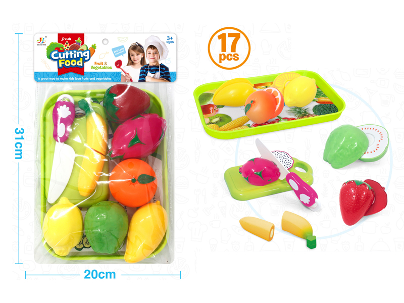17PCS Small Plate Cutting Fruit Set