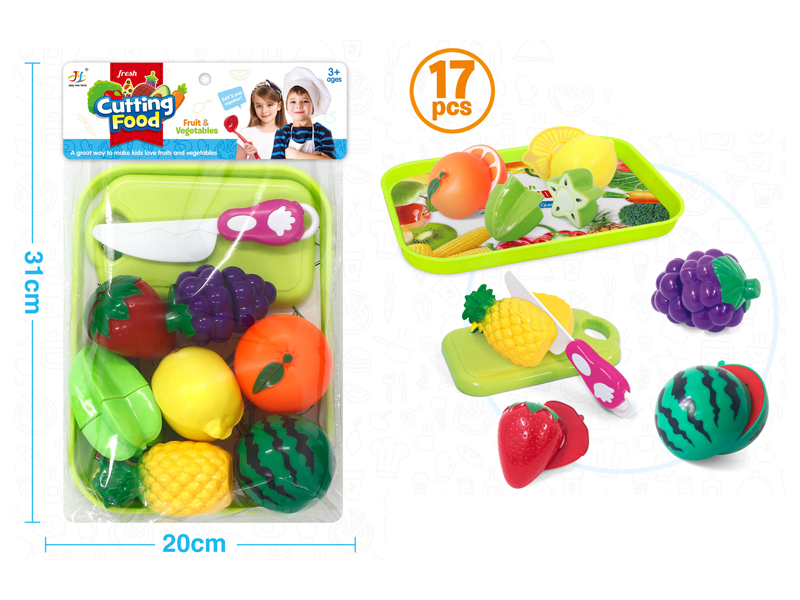 17PCS Small Plate Cutting Fruit Set