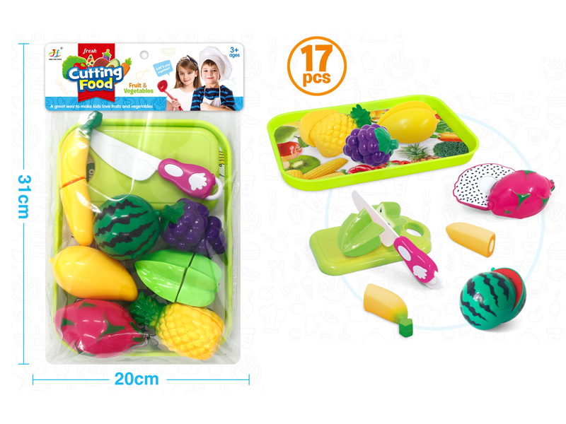 17PCS Small Plate Cutting Fruit Set