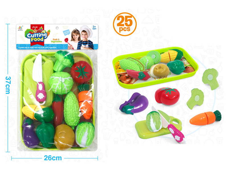 25PCS Large Plate Cutting Vegetables Set