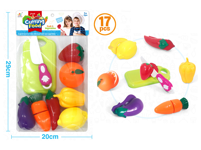 17PCS Small Fruits And Vegetables Set