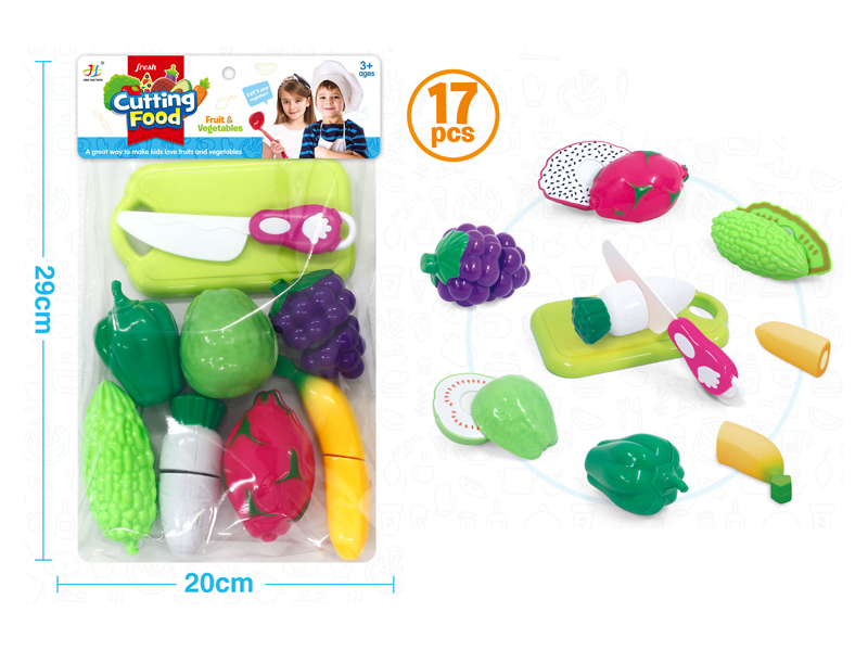 17PCS Small Fruits And Vegetables Set