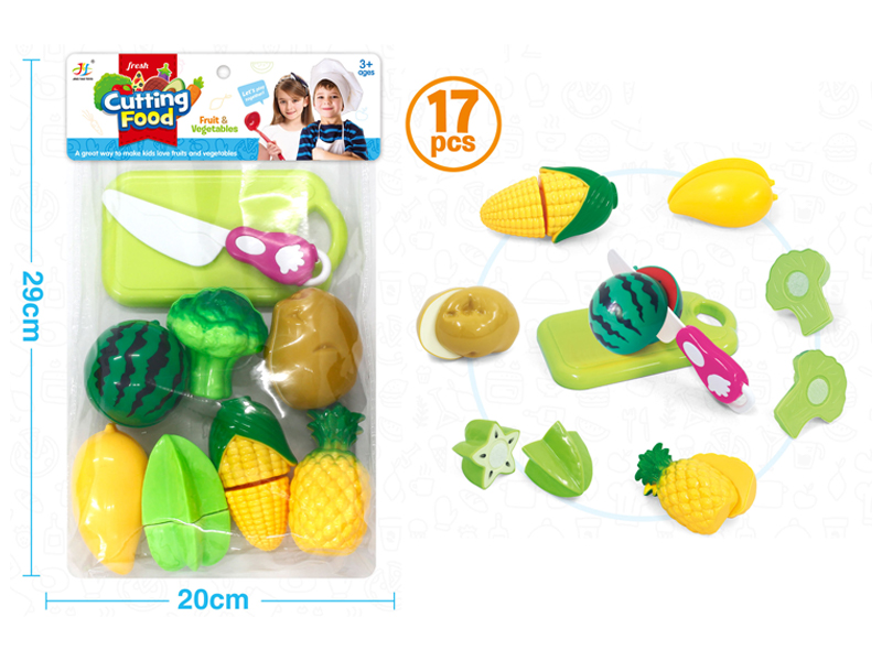 17PCS Small Fruits And Vegetables Set