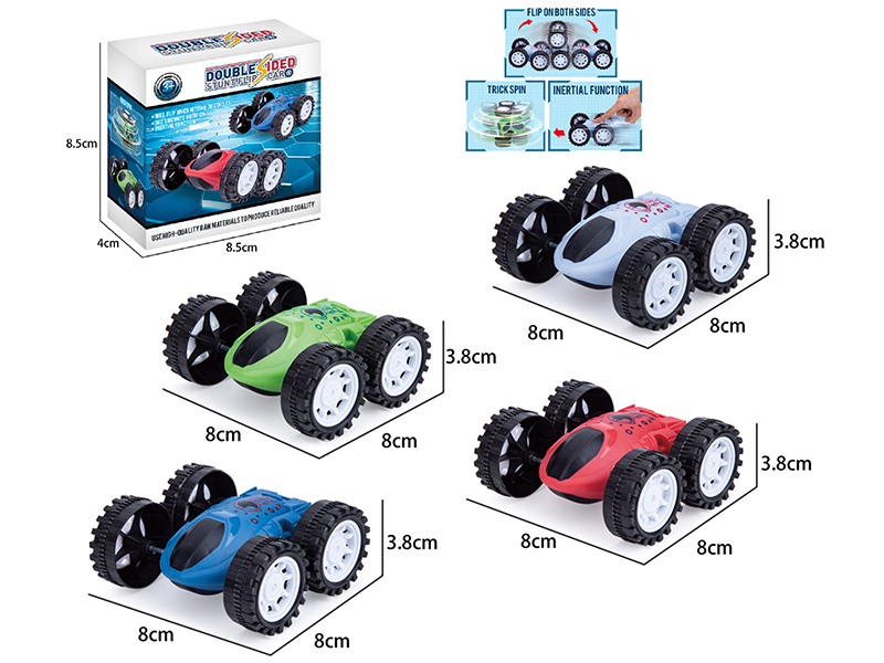 Double Inertia Stunt Rotating Double-Sided Car