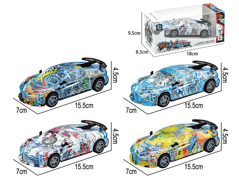 B/O Go And Bump Graffiti Car With Lights And Music