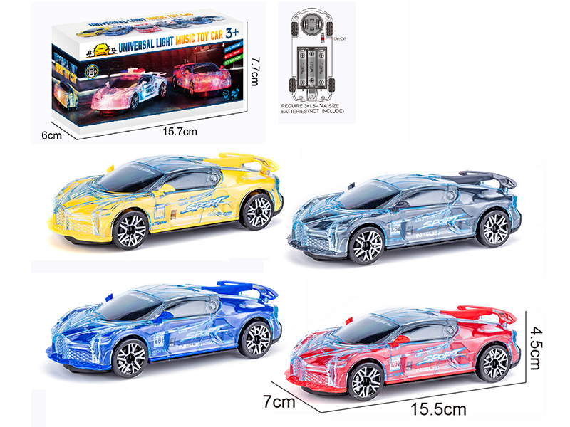 B/O Go And Bump Bugatti Racing Car With Lights