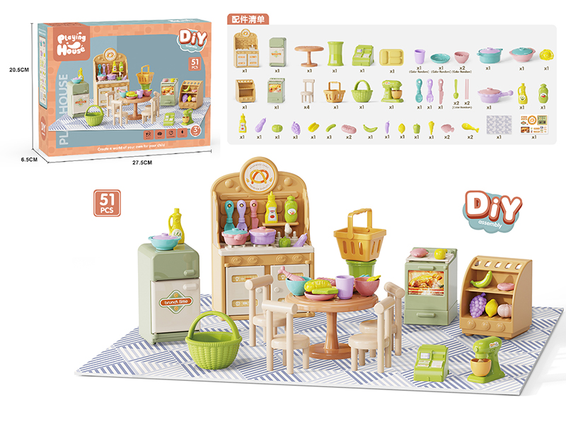 DIY Kitchen Accessories Set 51pcs