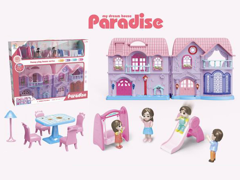 Villa Set With Flashing Lights And Music