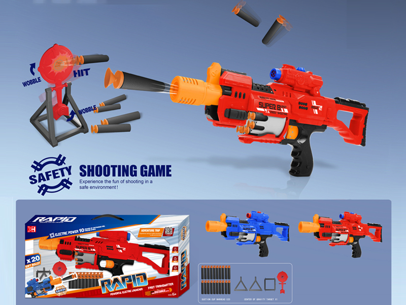 B/O 10 Consecutive Soft Bullet Gun