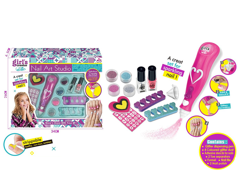 Glitter Dispensing Pen Nail Art Set