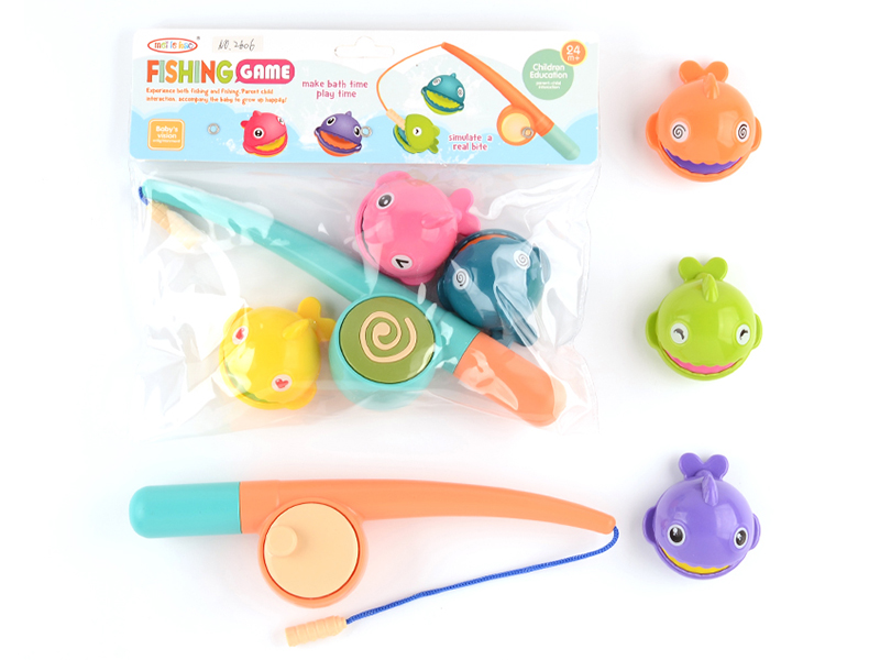 4pcs Magnetic Fishing Game