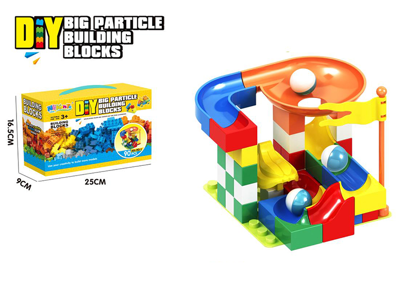 90pcs Slide Building Blocks + 8*8 Baseboards