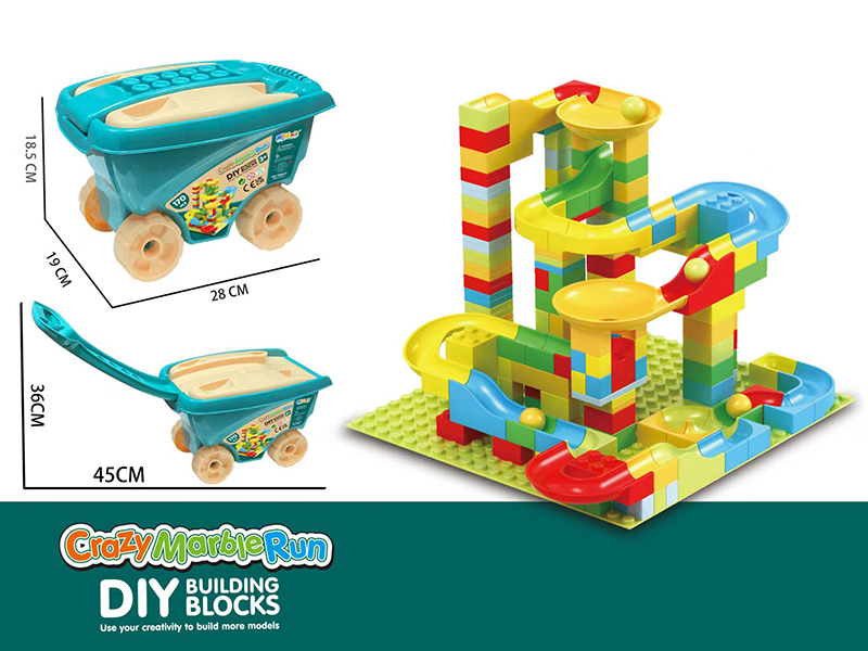 170pcs Small Particles Slide Building Blocks + Baseboards