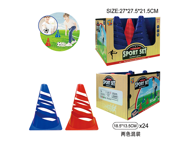 24Pcs Spiral Football Roadblock