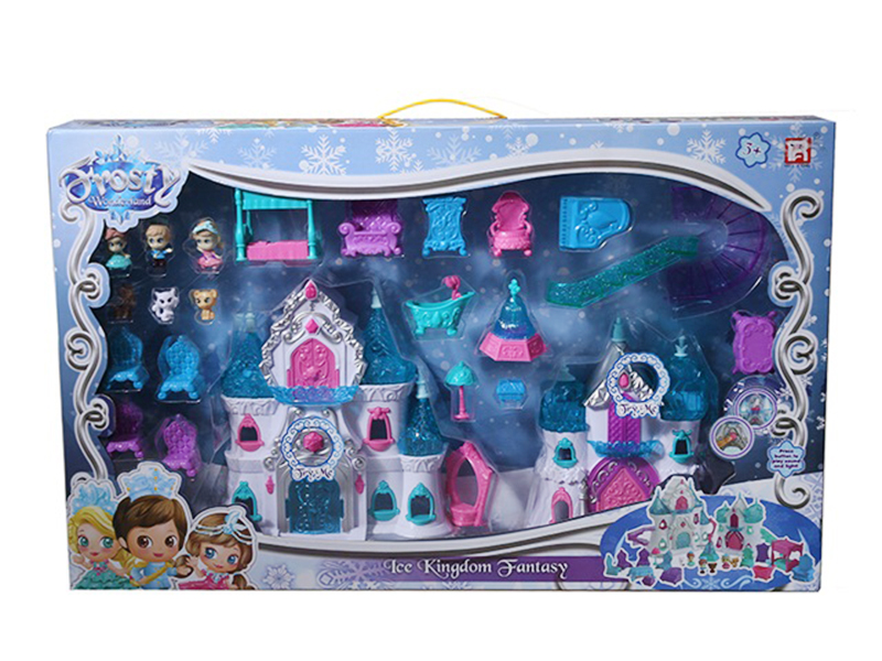 Snow Paradise Castle(Music & Light,Included Battery)