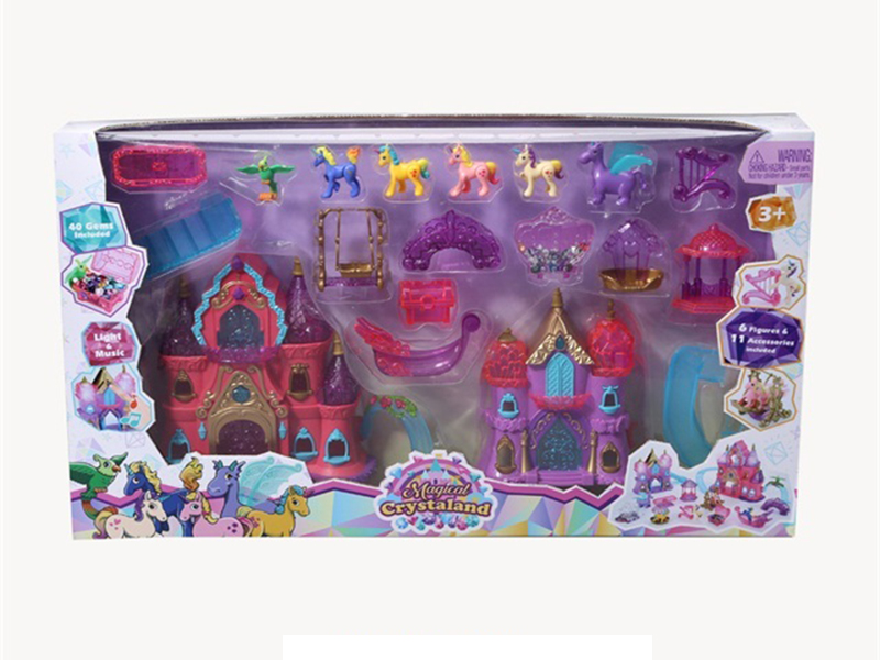 Castle(Music & Light,Included Battery)