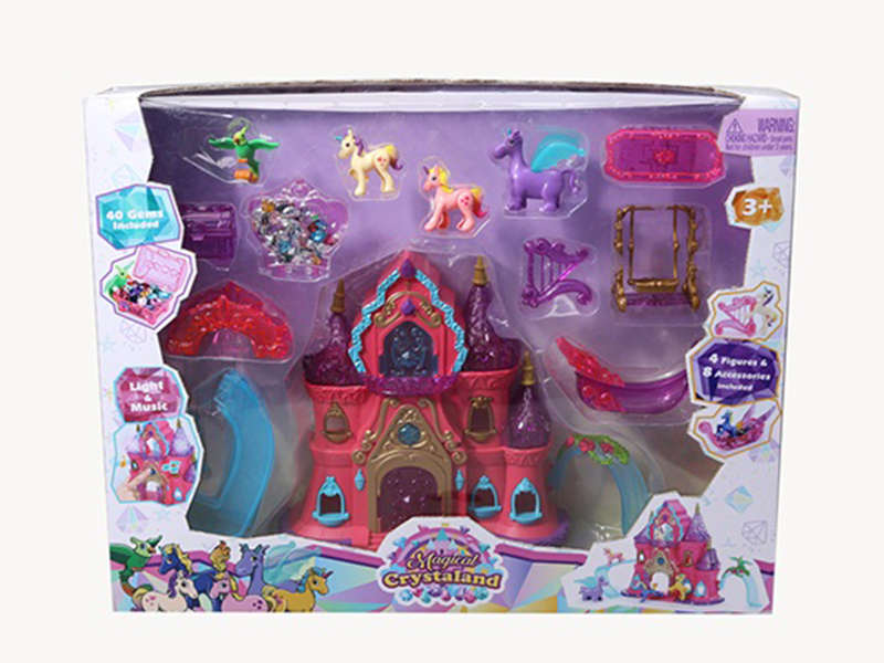 Castle(Music & Light,Included Battery)