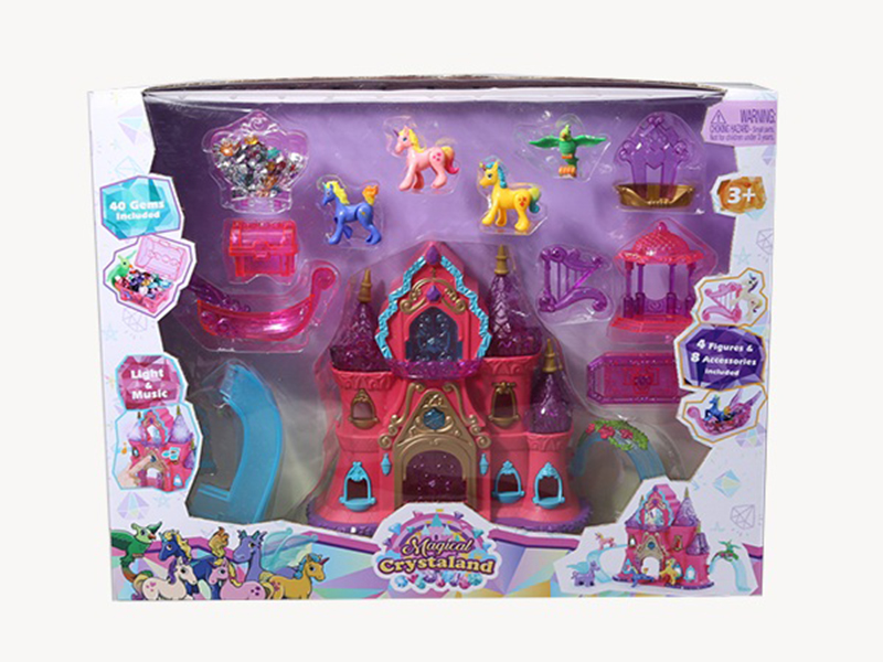 Castle(Music & Light,Included Battery)