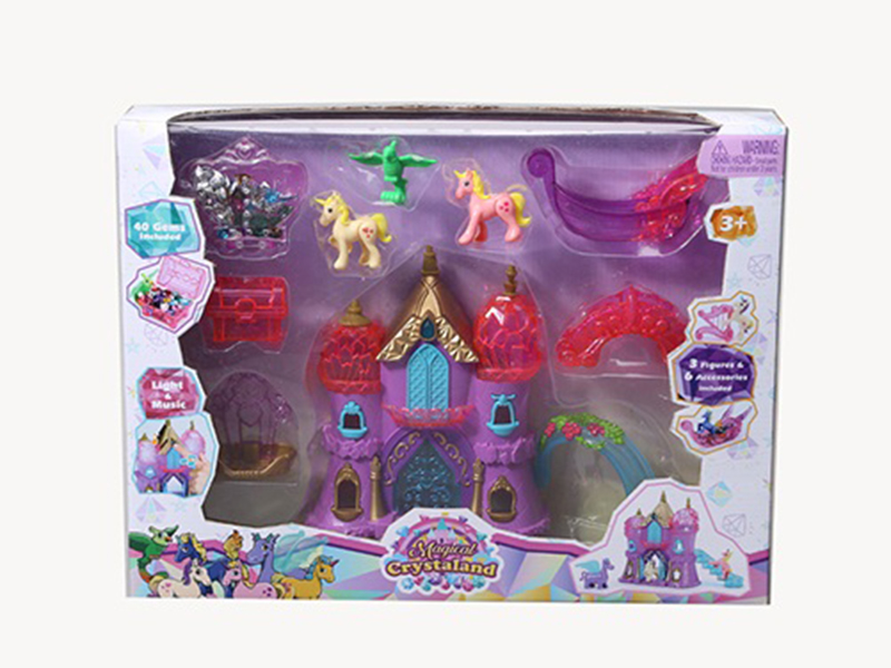 Castle(Music & Light,Included Battery)10pcs