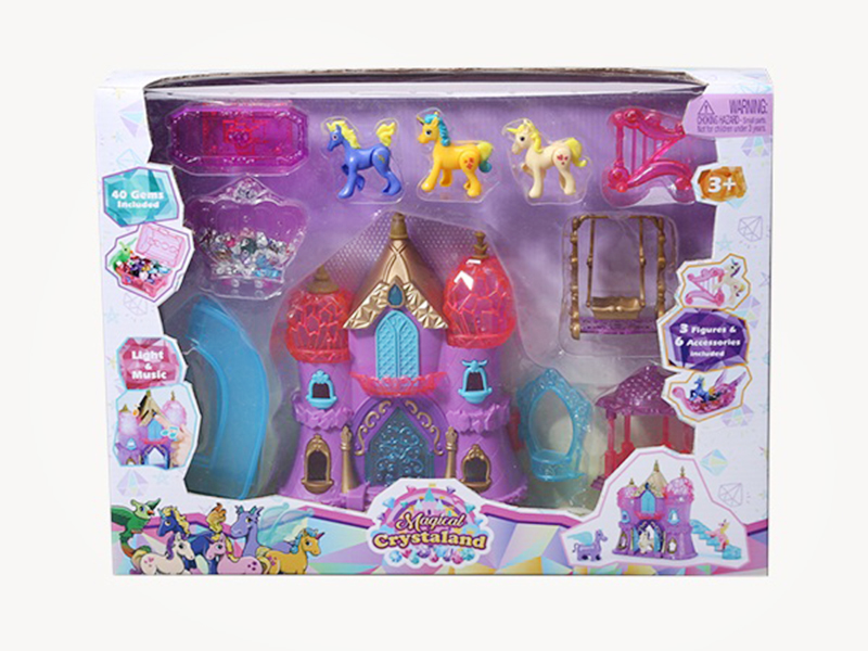 Castle(Music & Light,Included Battery)