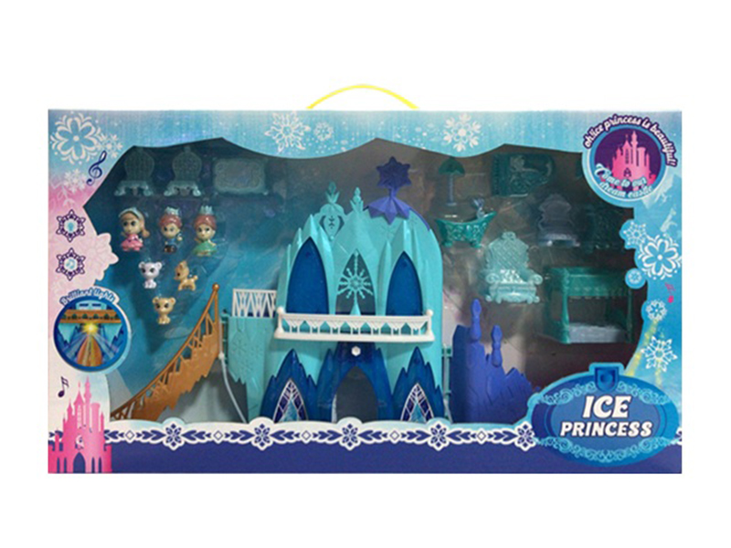 Ice Princess Castle(Music & Light)18pcs
