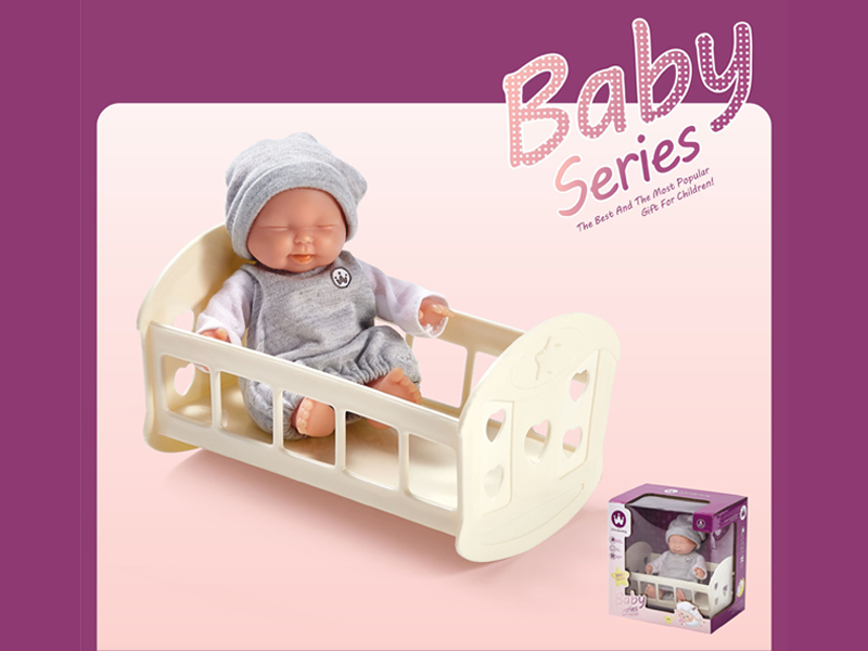 Small Bed (6-Inch Vinyl Doll - Squinting)