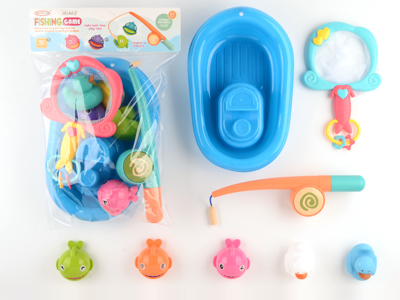 8pcs Water Toys Magnetic Fishing Game