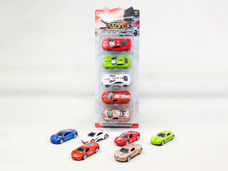 5PCS Simulated Slide Alloy Car