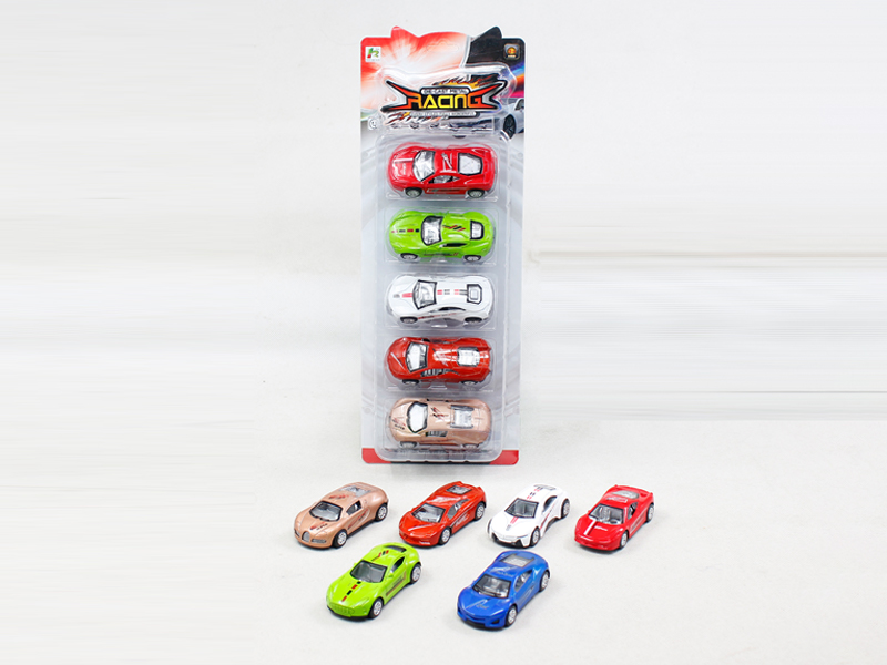 5PCS Simulation Pull Back Alloy Car