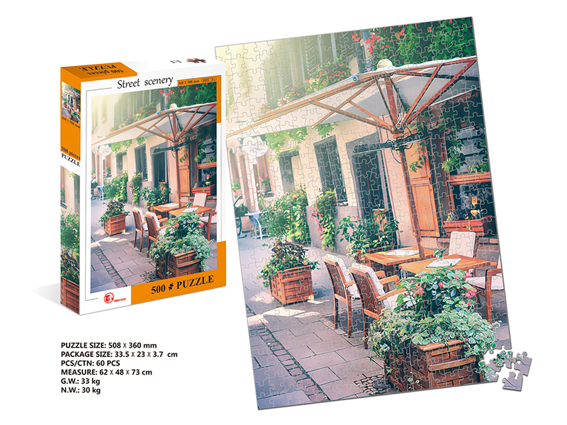 500pcs Street Scenery Puzzle