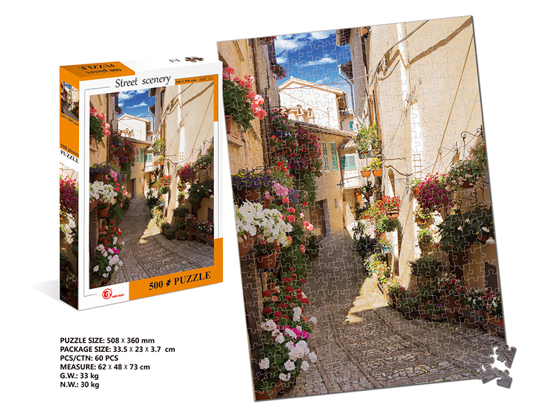 500pcs Street Scenery Puzzle
