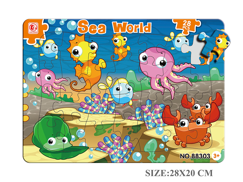 28pcs Sea World Double-Layer Puzzle